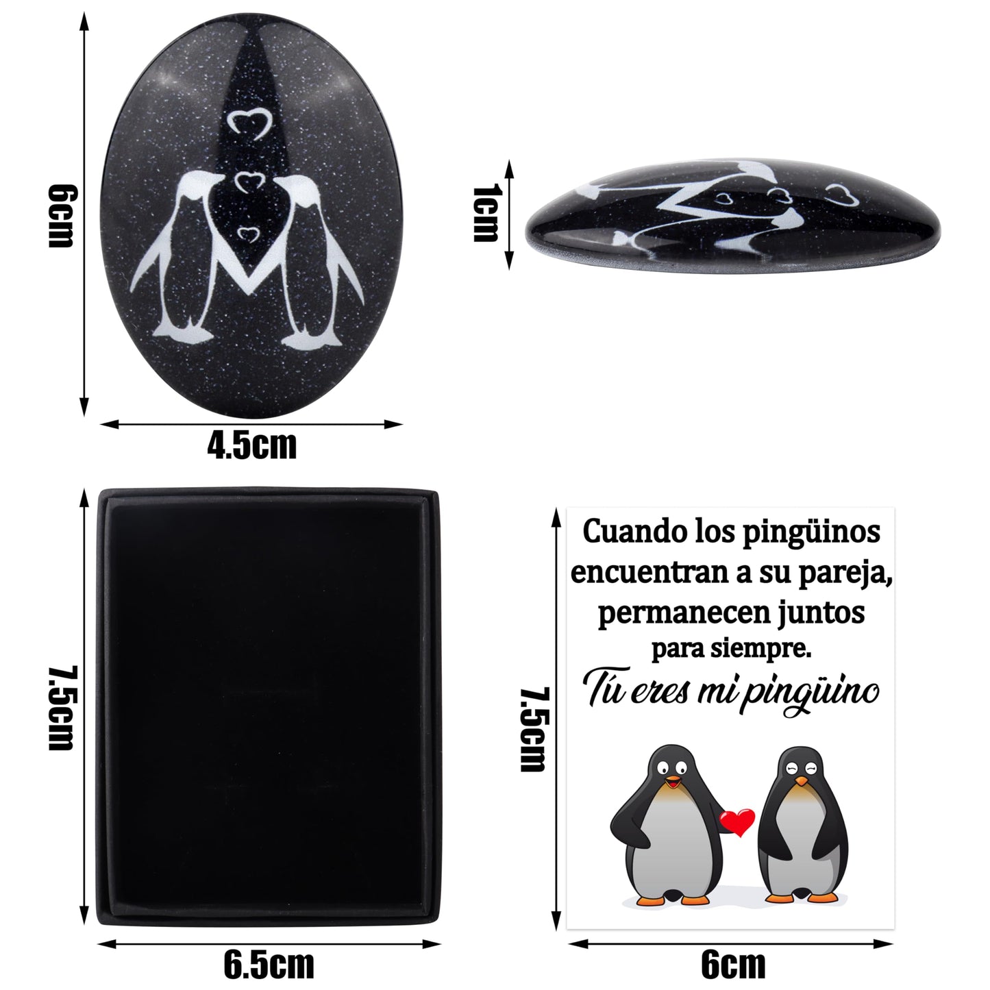 Piedra “Tú eres mi pingüino” – Un amor para toda la vida