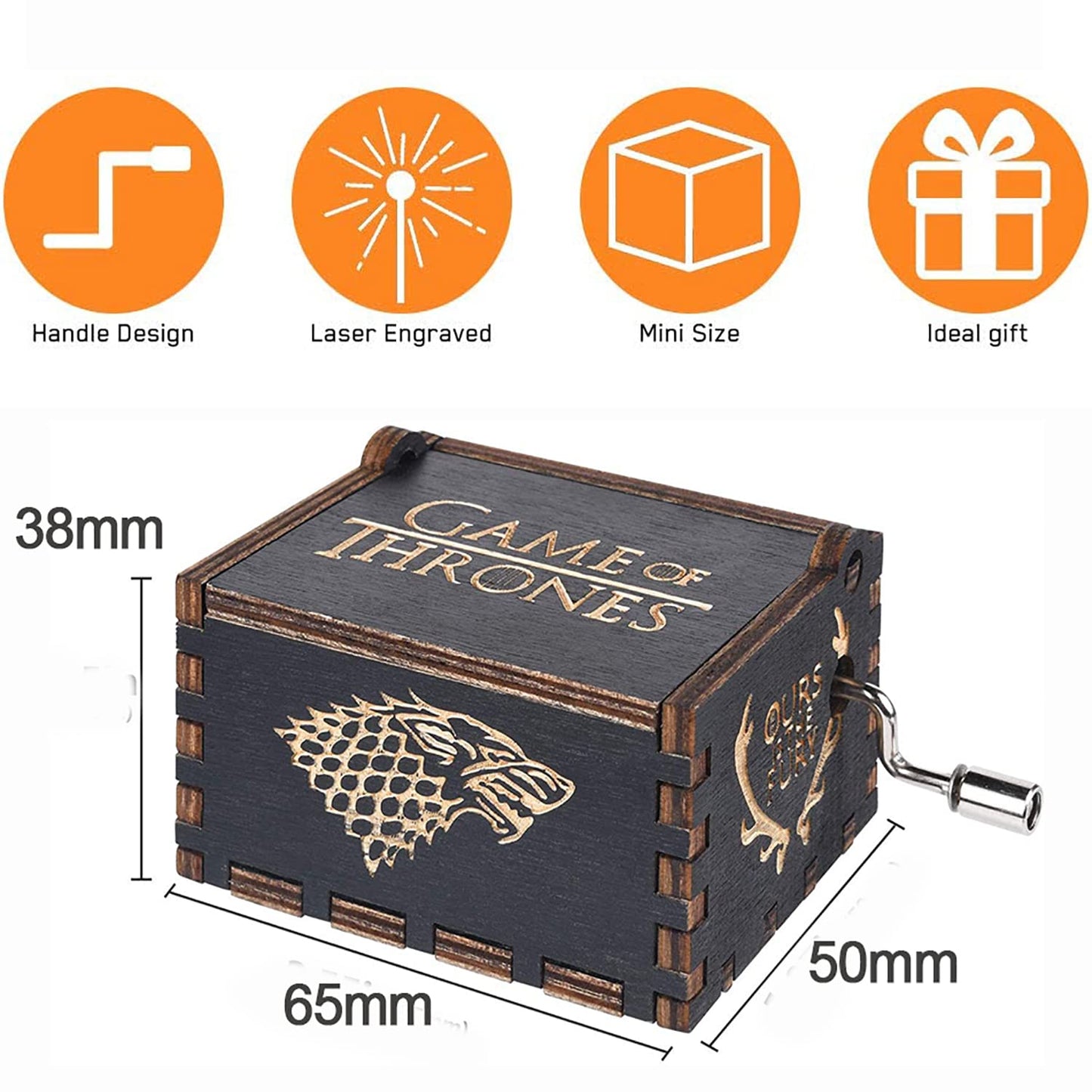 Caja de música Juego de Tronos – Mano del rey y melodía épica