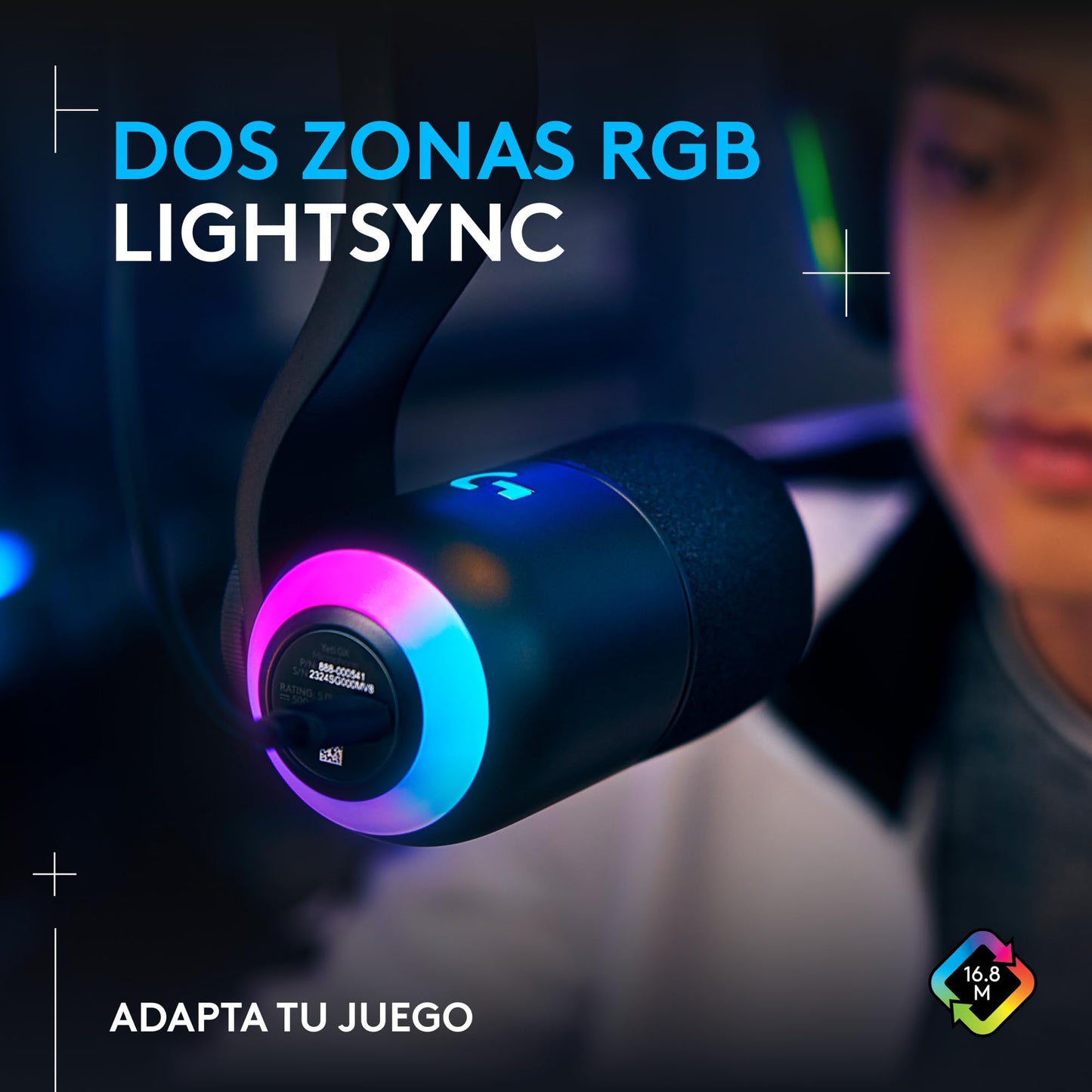 Micrófono Yeti GX – Ilumina tu setup con voz de estudio