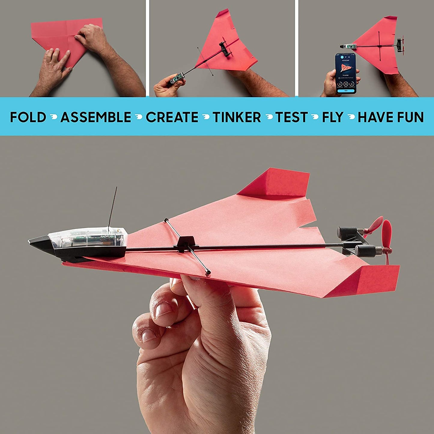 PowerUp 4.0 – Aviones de papel con motor y app