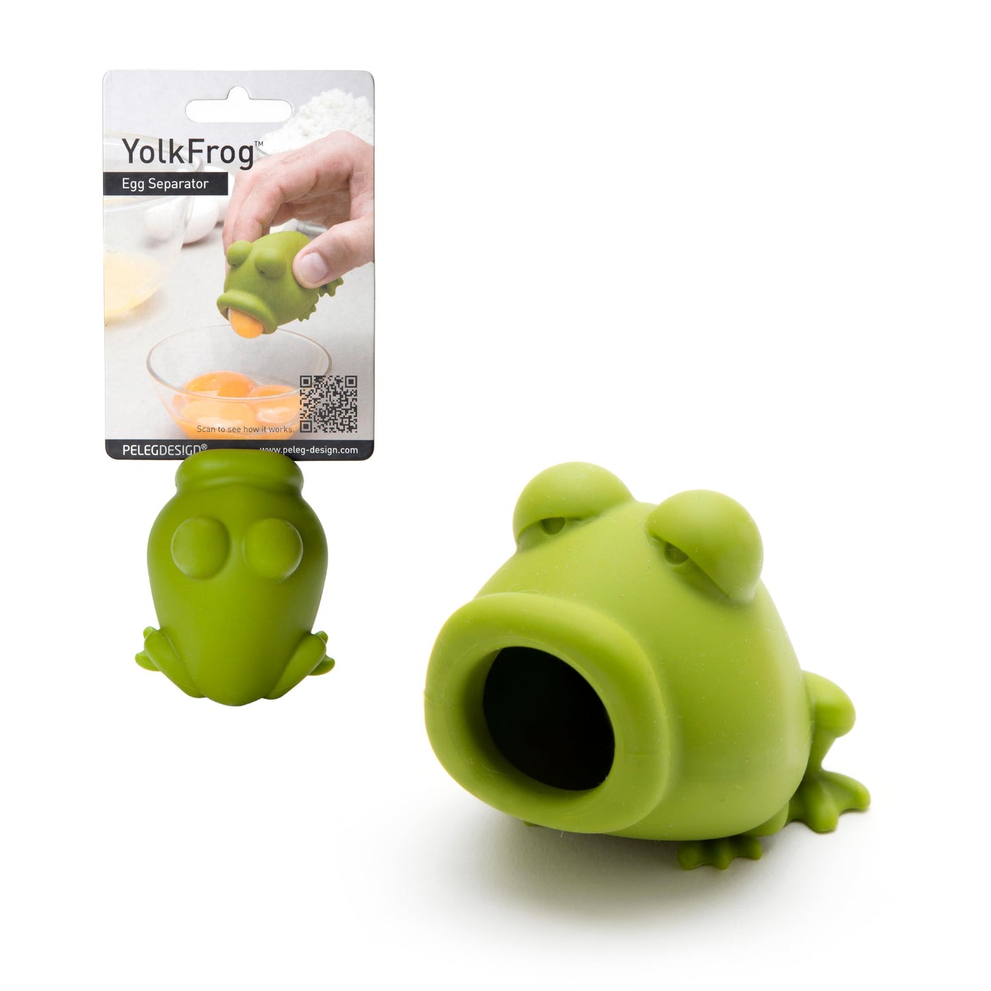 Separador YolkFrog – La rana que separa la yema con gracia