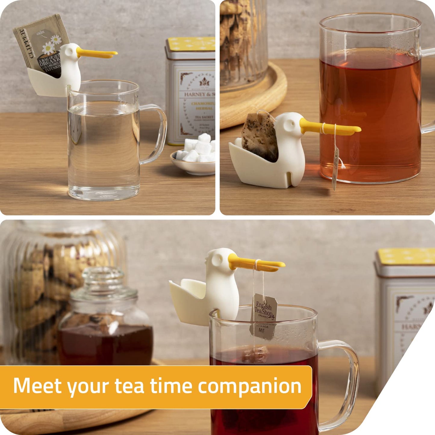 Soporte para bolsitas de té Pelicup – El pelícano que cuida tu infusión