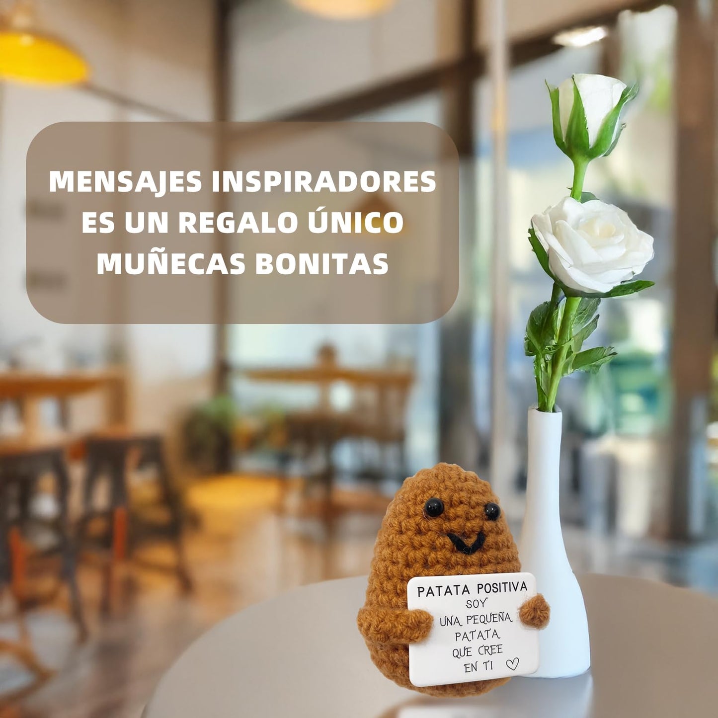 Patata positiva – Mensajes felices en una patata