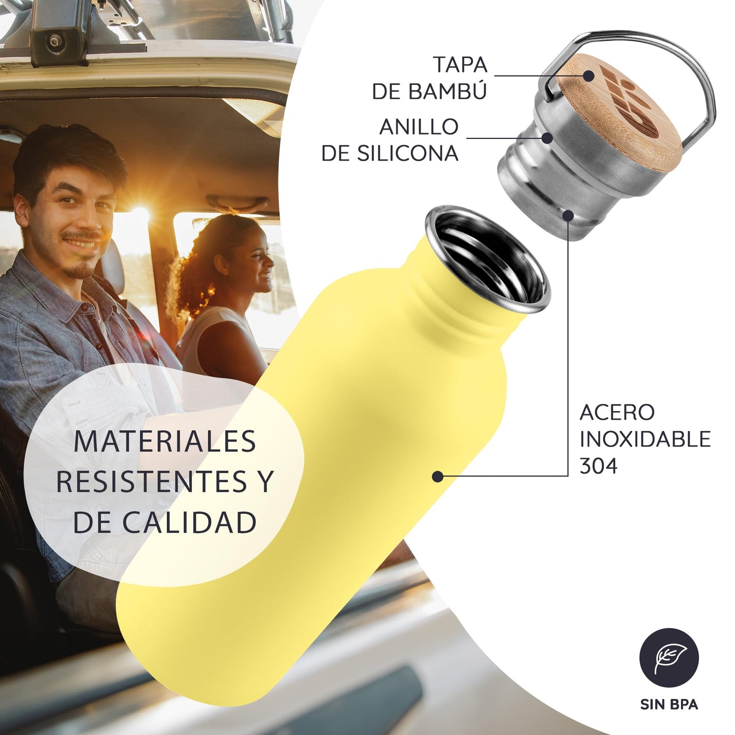 Botella pastel – Color y conciencia en tu mochila
