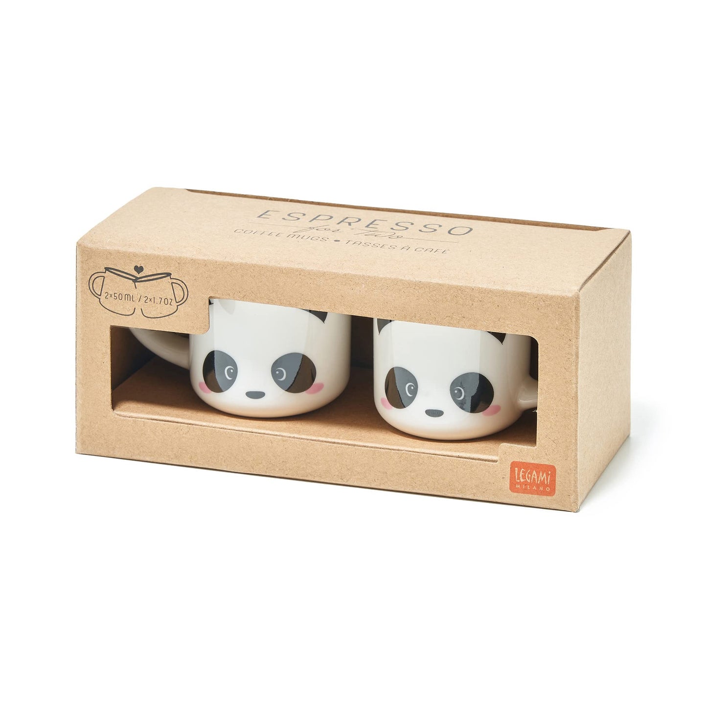 Set espresso pandas kawaii – El café más mono del día
