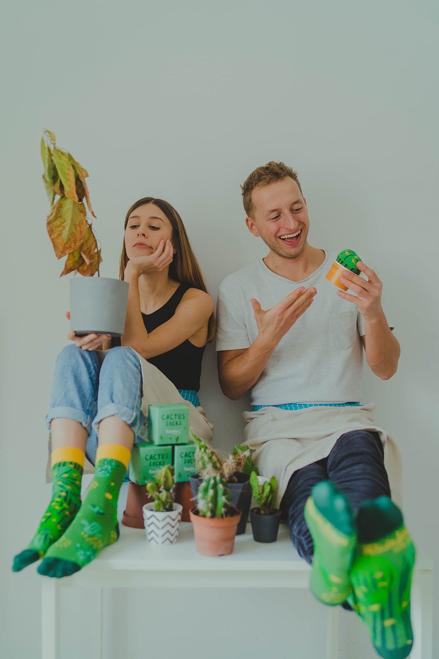 Calcetines “Cactus en la jarra” – Planta estilo en tus pies (sin pincharte)