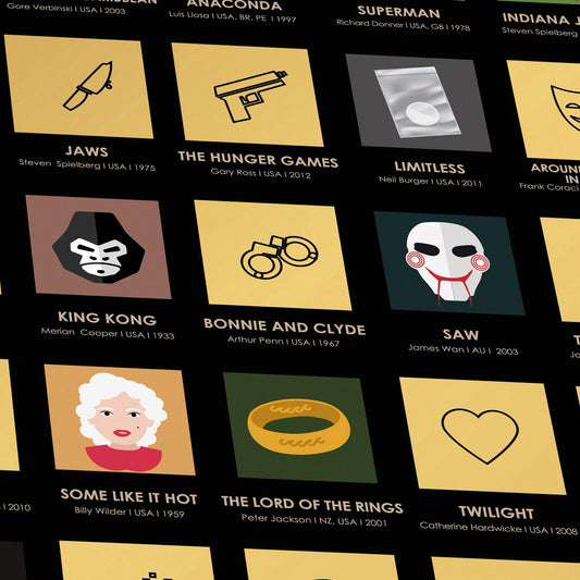 Póster 100 películas – Rasca y disfruta cine del bueno