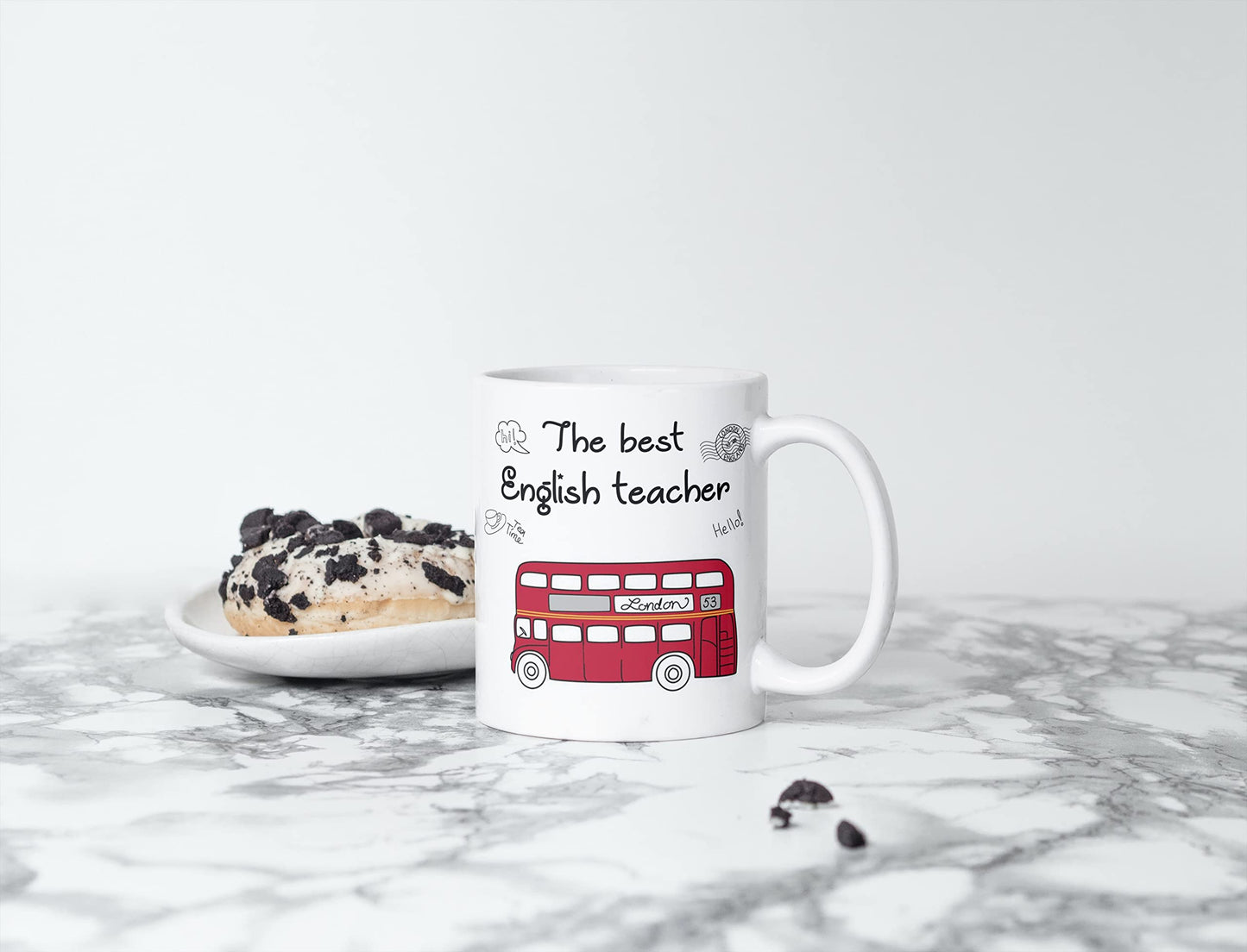 TAZA PERSONALIZADA PARA PROFESORA DE INGLÉS | THE BEST ENGLISH TEACHER | TAZAS ORIGINALES PARA REGALAR DE CERÁMICA Y CON CAPACIDAD DE 350ML | REGALOS ORIGINALES |