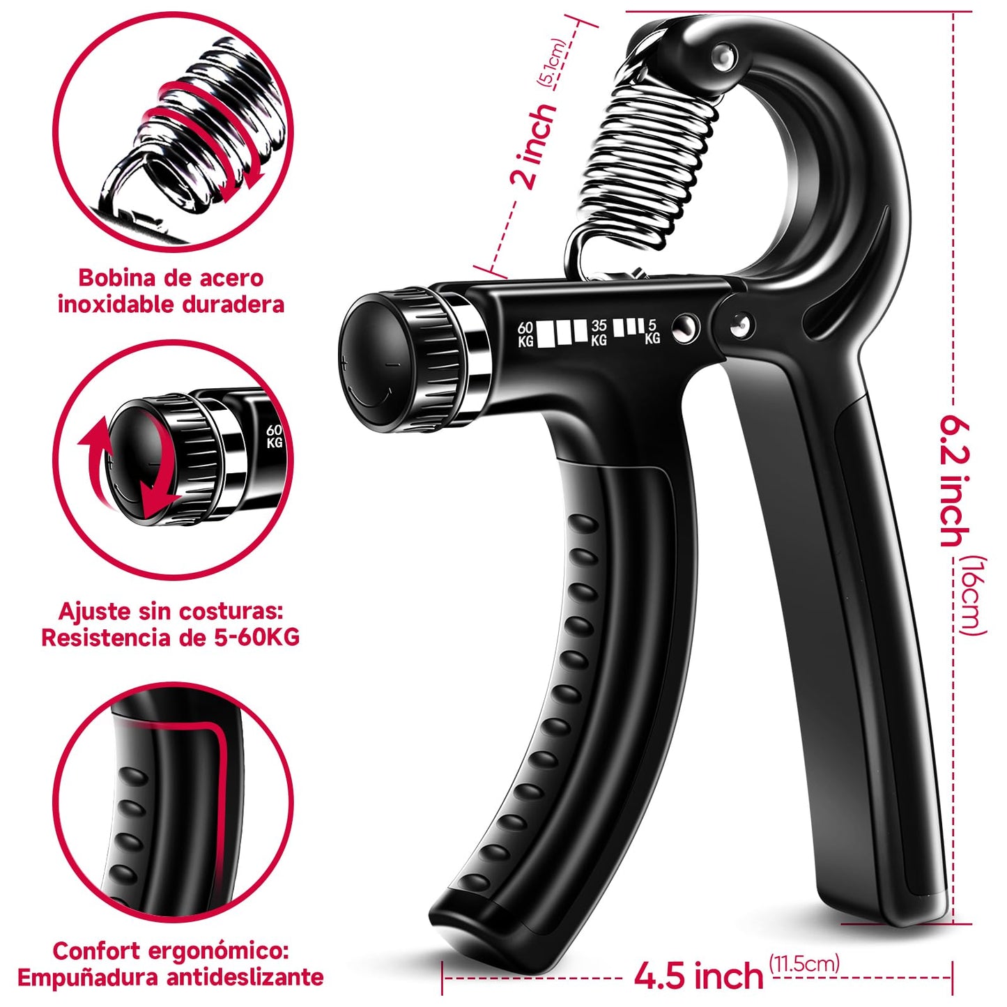 Kit de entrenamiento de agarre – Fortalece tus manos como un ninja