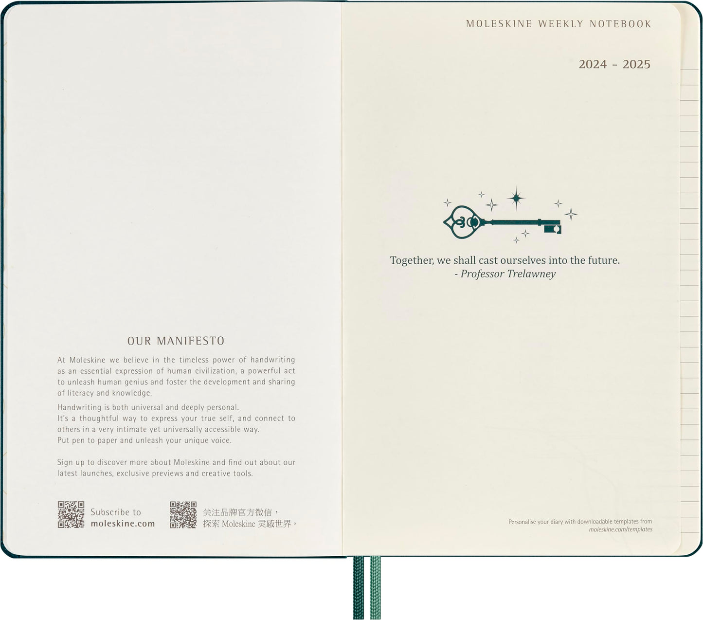 Harry Potter x Moleskine – Agenda mágica con hechizos en cada página
