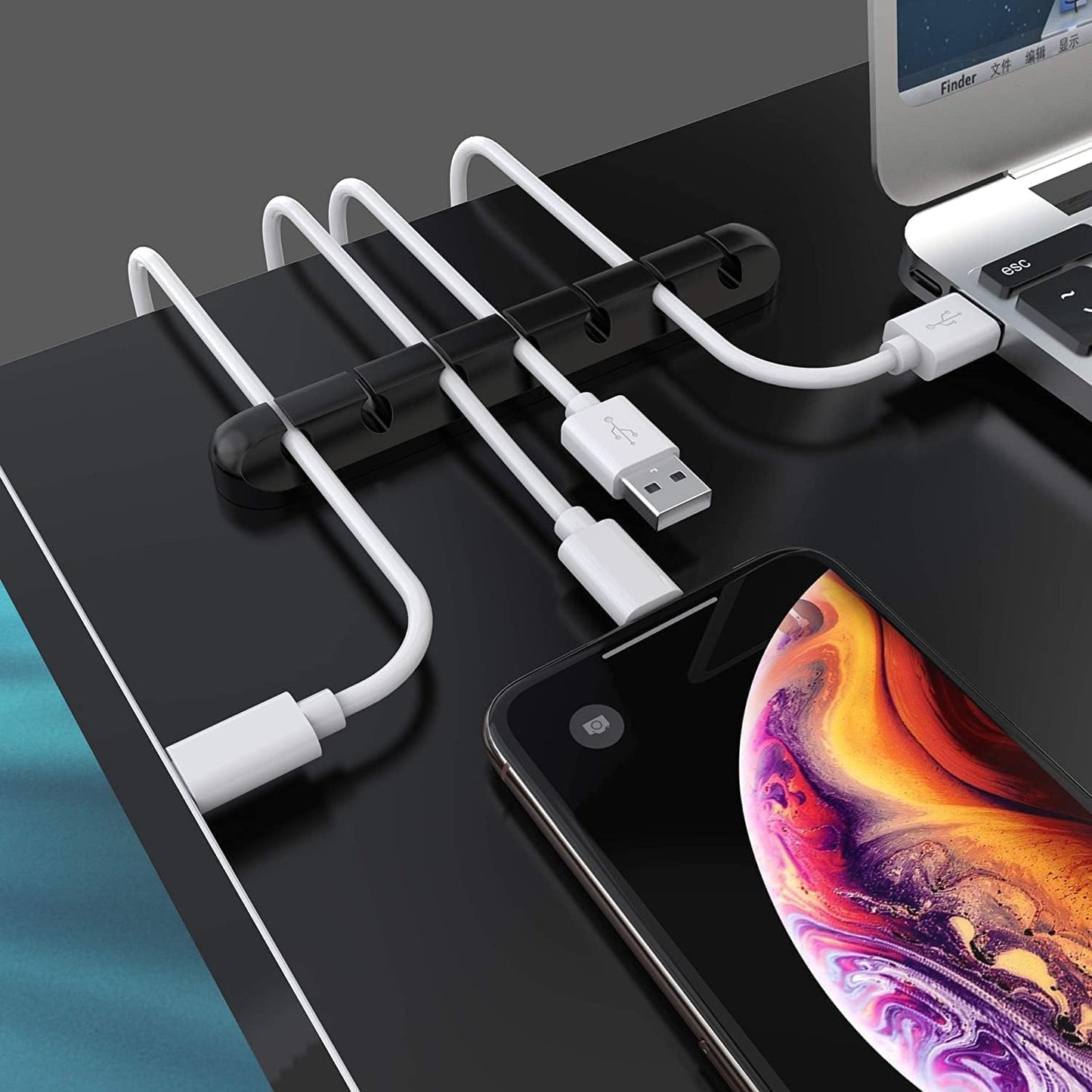 Clips para cables – Mantén tu escritorio sin enredos