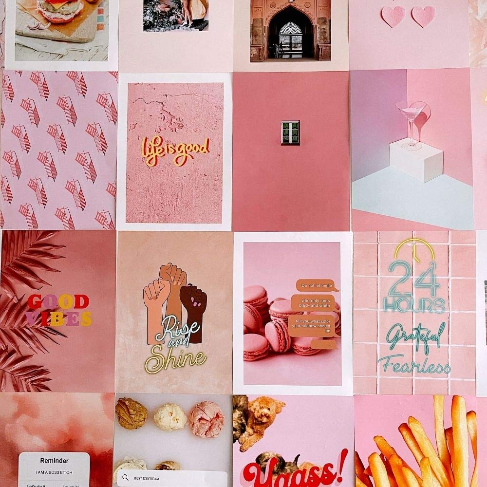 Láminas collage Pink – Pared con estética suave y chic