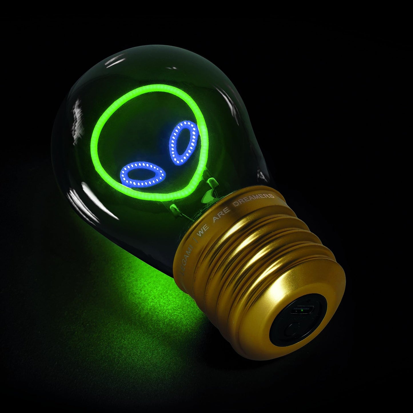 Lámpara bombilla “Alien” – Luz extraterrestre para tu escritorio