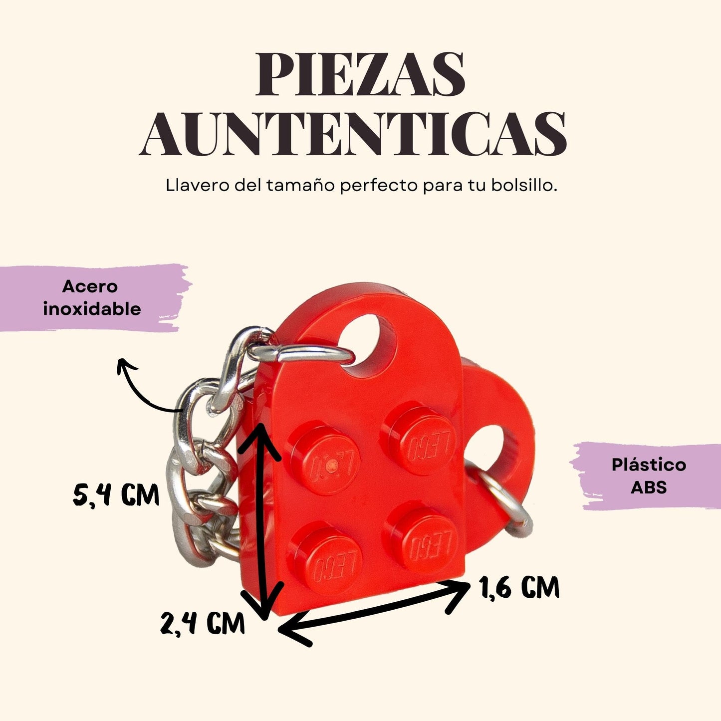 Llavero pieza de corazón – Dos mitades que encajan