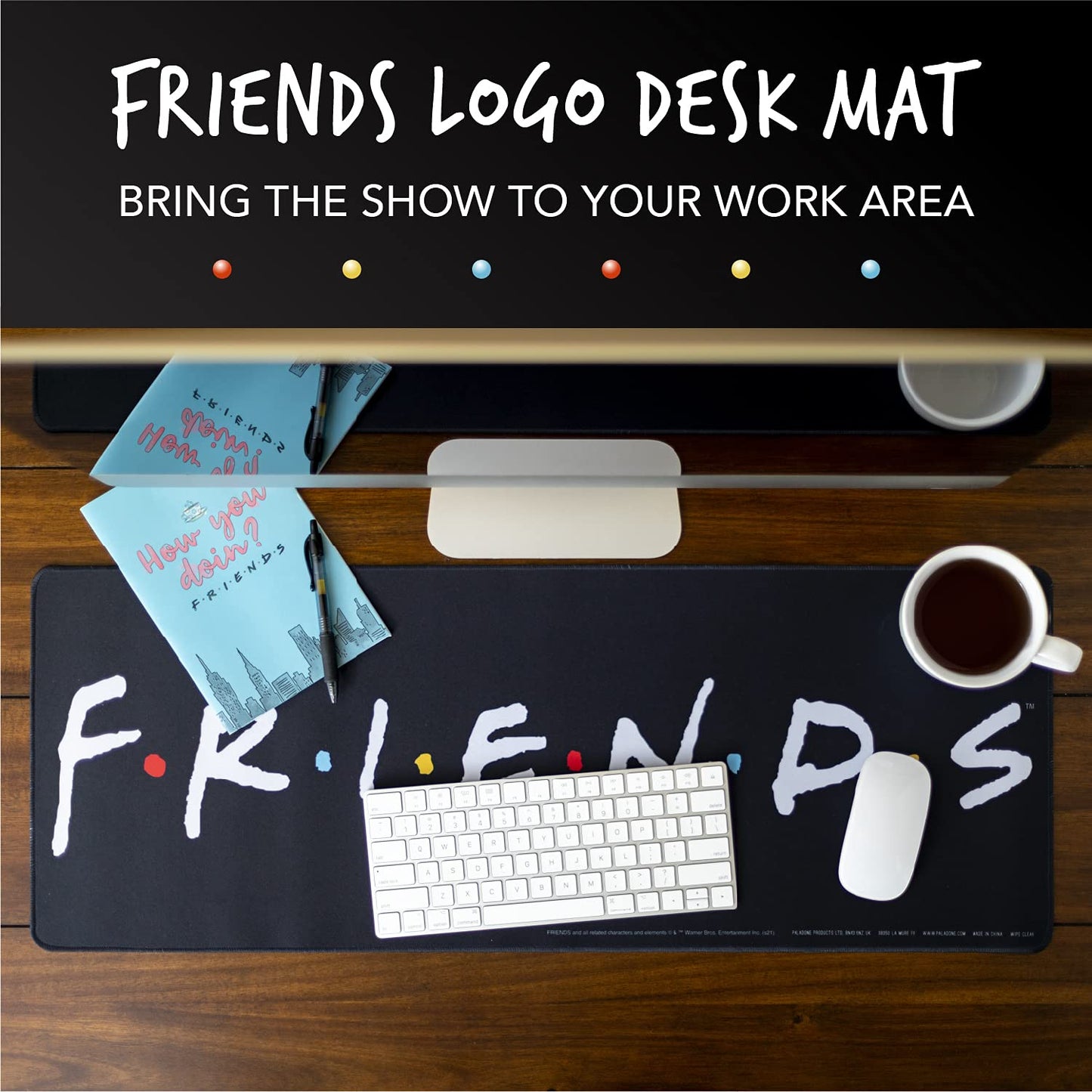Alfombrilla Friends – Central Perk bajo tu teclado
