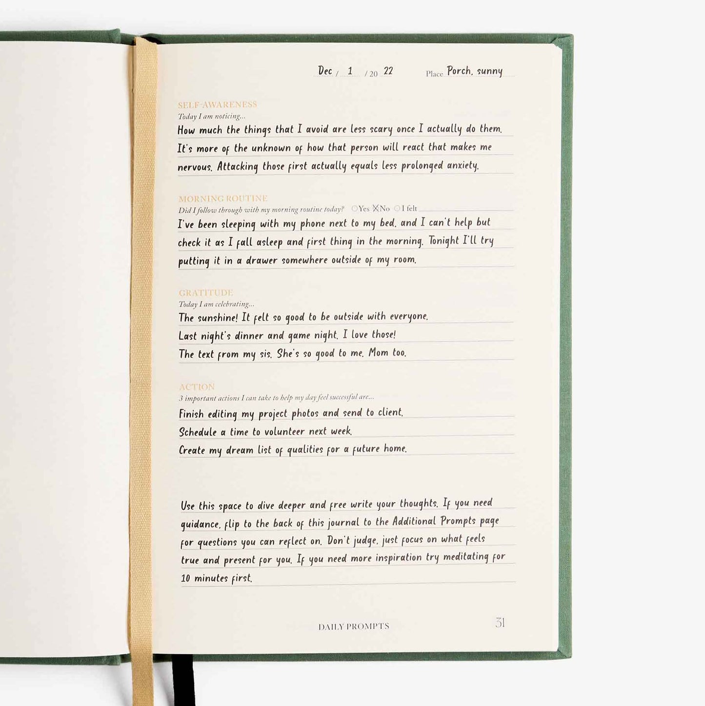 Notes to Mindfulness – Diario para respirar y soltar