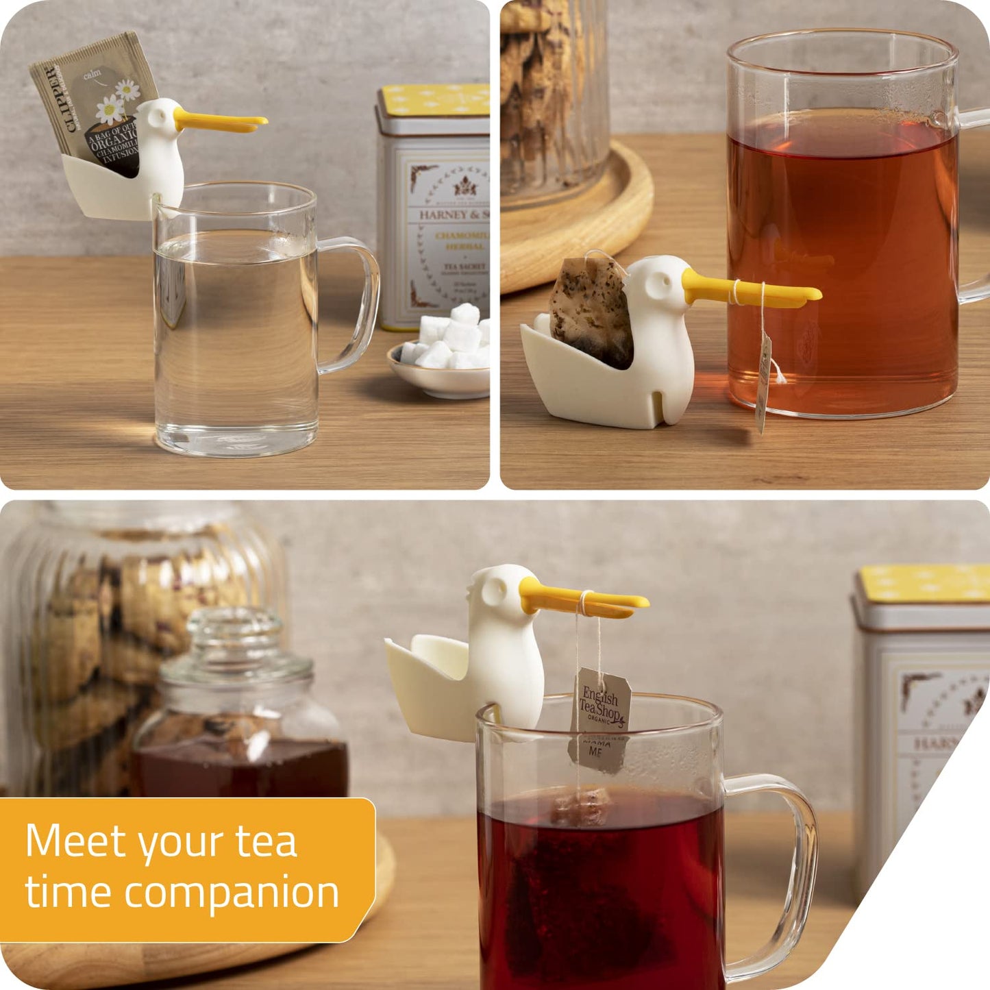 Soporte para bolsitas de té Pelicup – El pelícano que cuida tu infusión