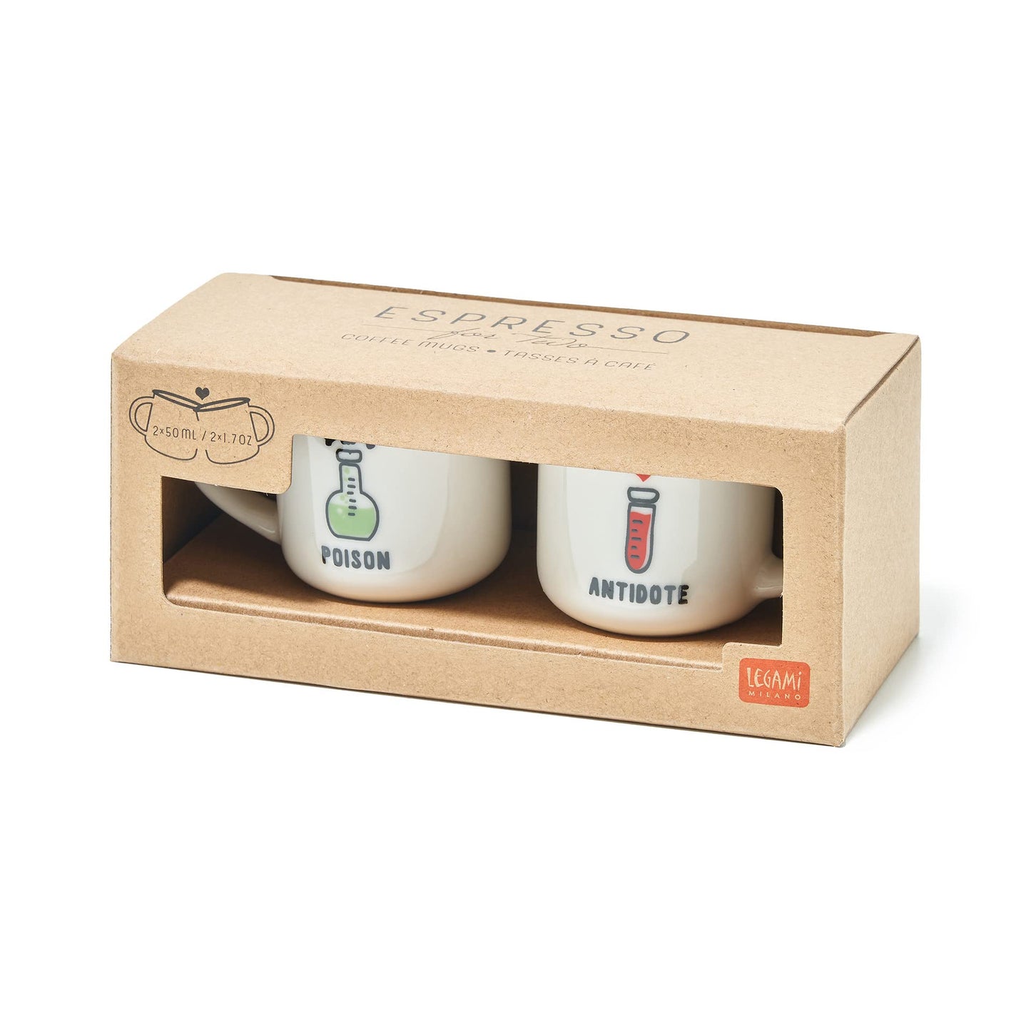 Set espresso Poison & Antidote – Amor tóxico en su punto justo
