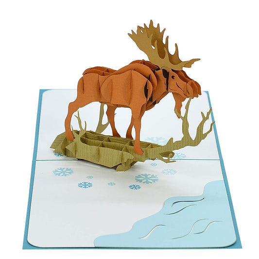 Tarjeta 3D alce – Donde habita el silencio boreal