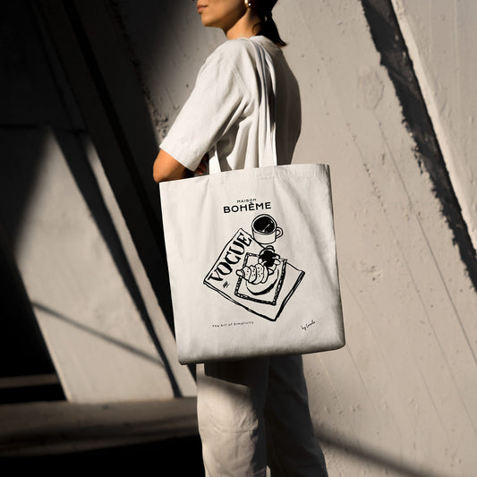 Brunch à la mode – Tote bag con aire francés