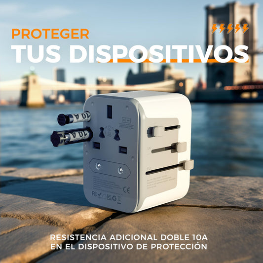 Adaptador universal – Enchufa todo, en cualquier parte