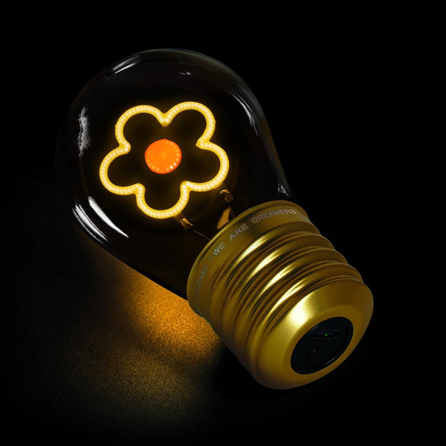 Lámpara bombilla “Daisy” – Una flor que florece con luz