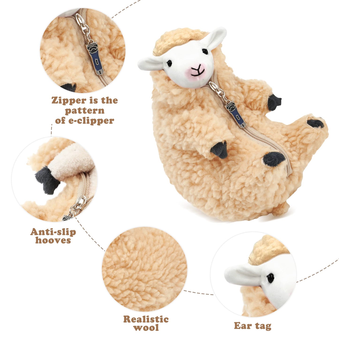 Peluche oveja desmontable – Una caricia que muda de lana