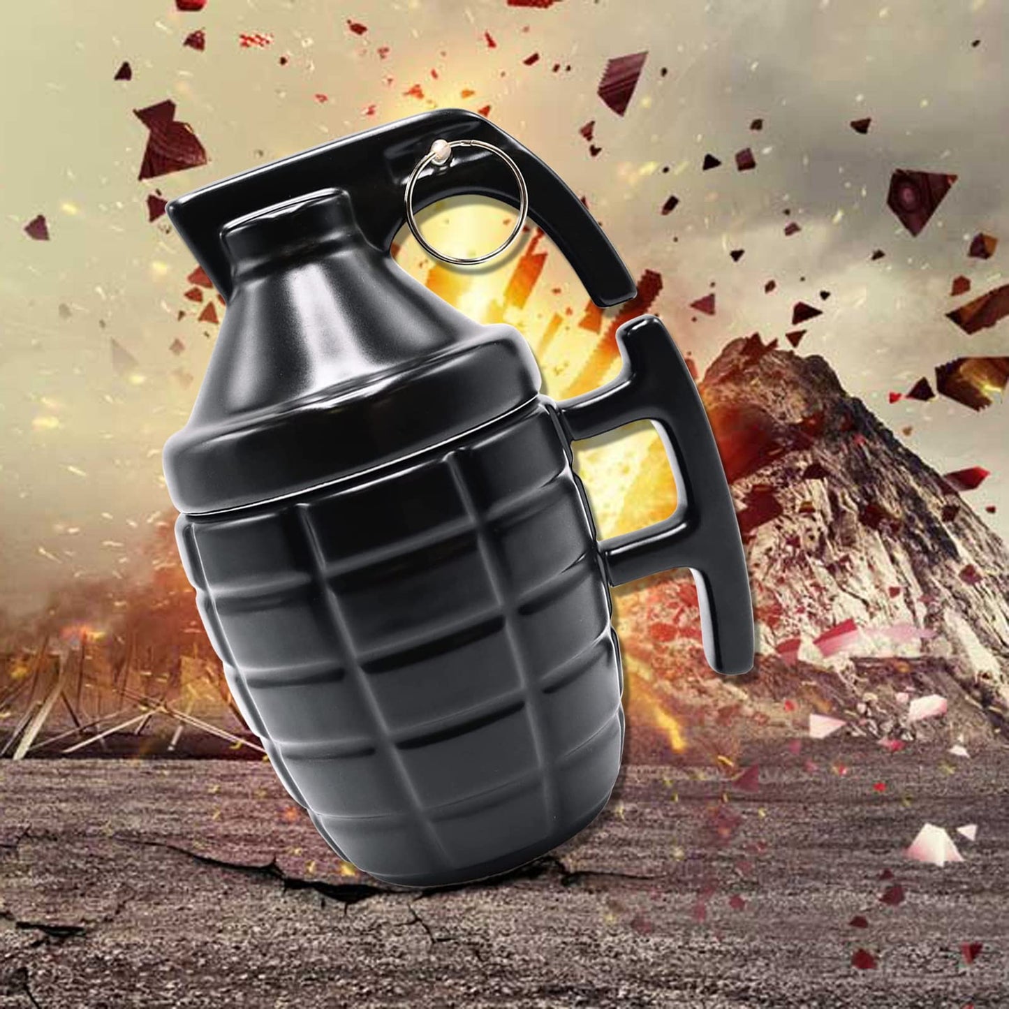 Taza granada 3D – Explosión de cafeína asegurada
