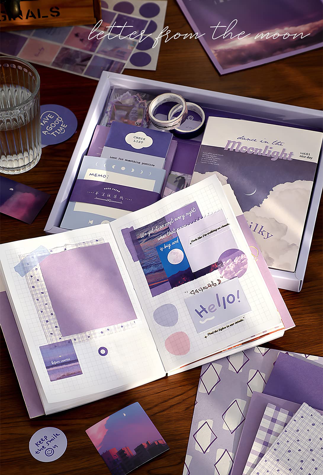 Kit scrapbook estético – 351 piezas de pura inspiración