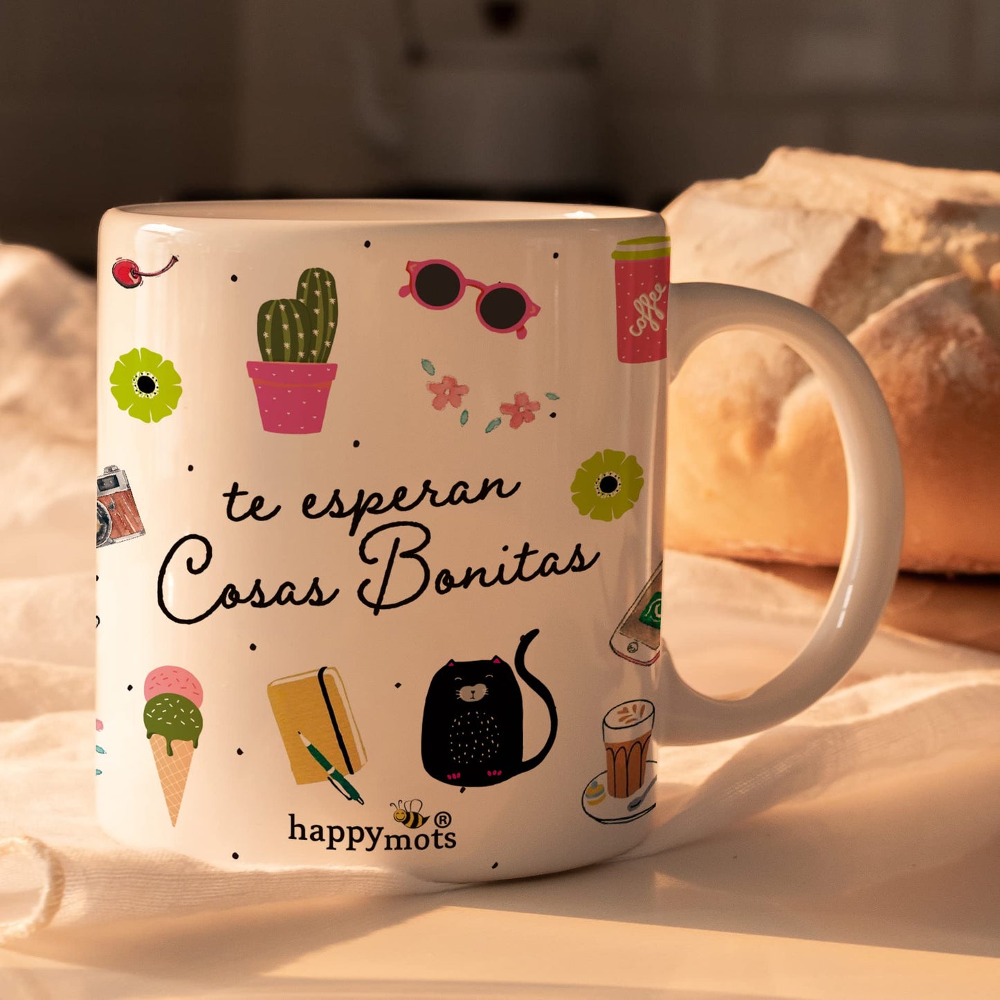 Te esperan cosas bonitas – La taza que empieza el día con ilusión