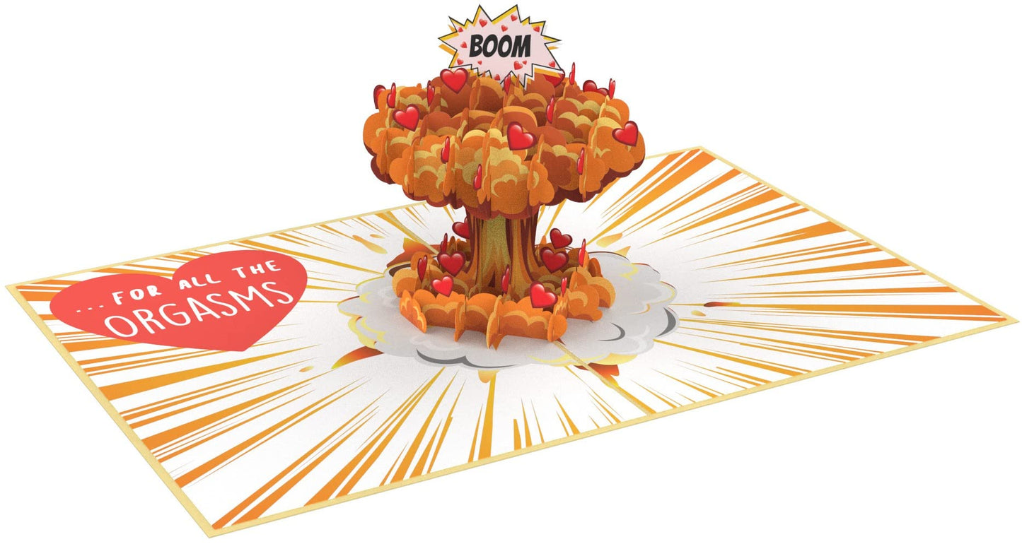 Tarjeta pop-up “Thanks… for all the orgasms” – Sorpresa picante