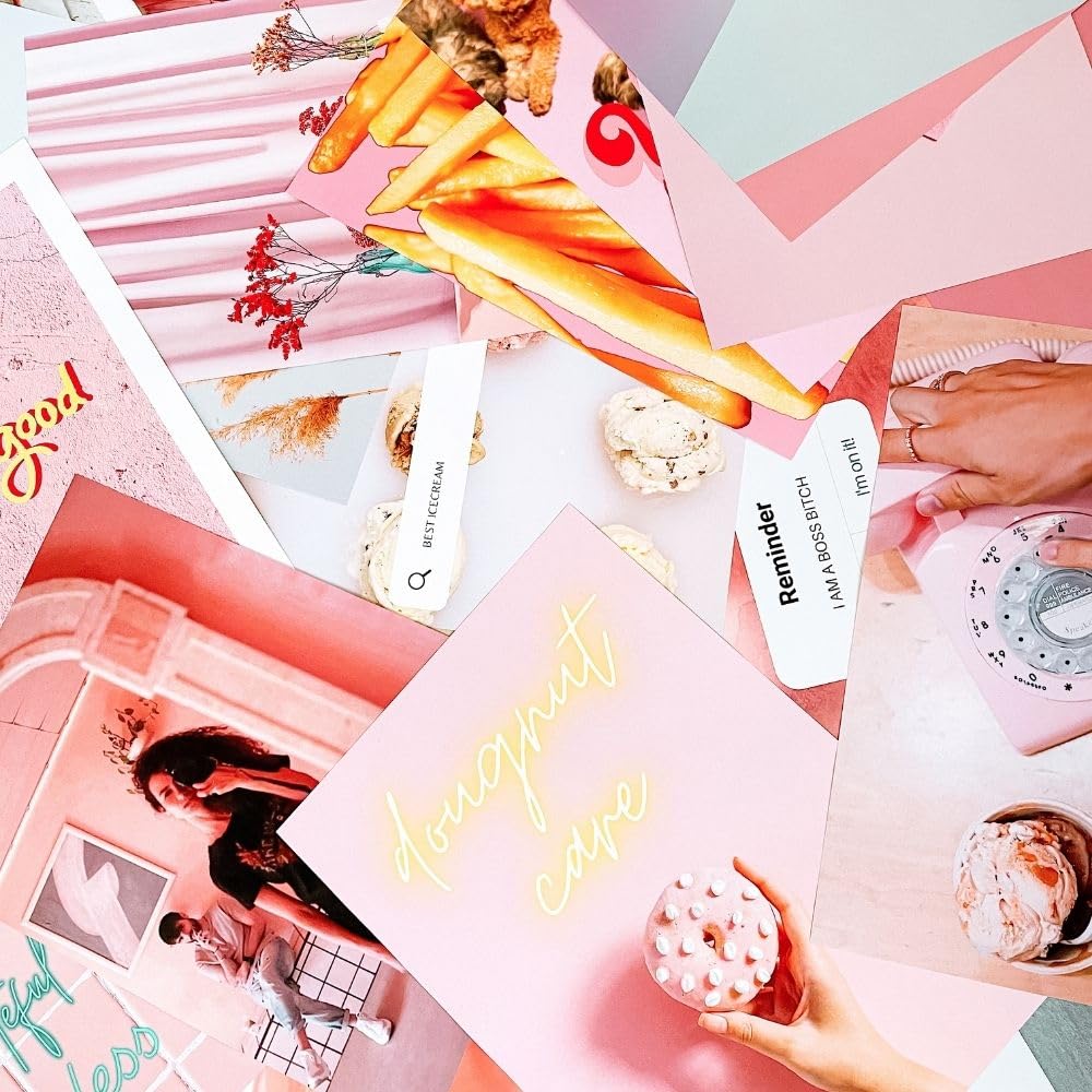 Láminas collage Pink – Pared con estética suave y chic