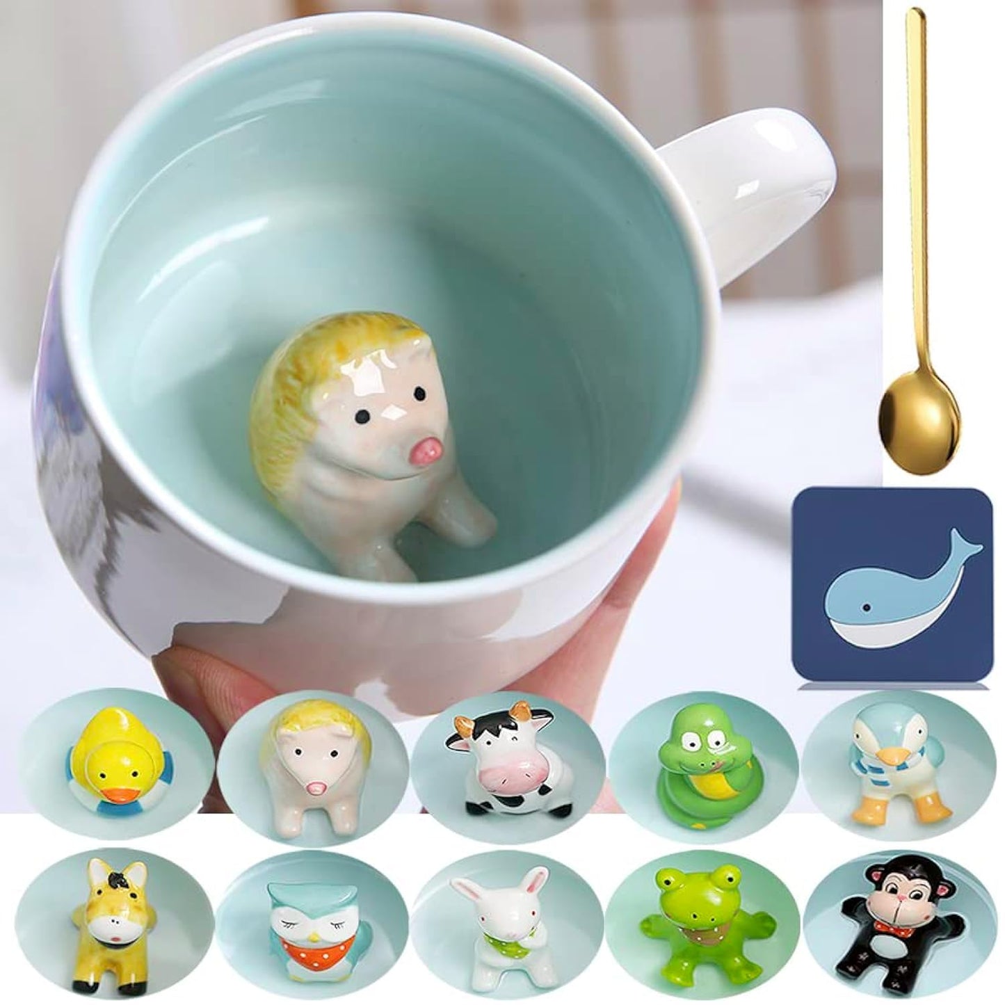 Taza erizo 3D sorpresa – Café con pinchos de simpatía