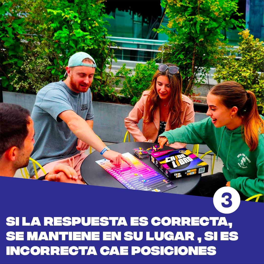 Caída libre – Juego de cultura general con vértigo