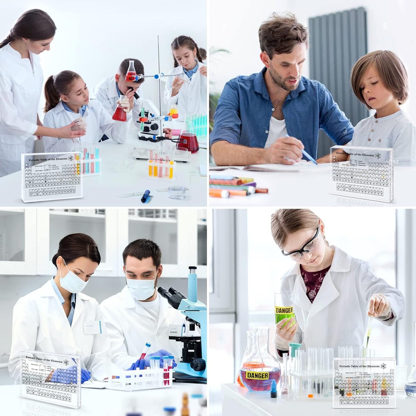 Tabla periódica con elementos auténticos – Cuando la ciencia se convierte en arte