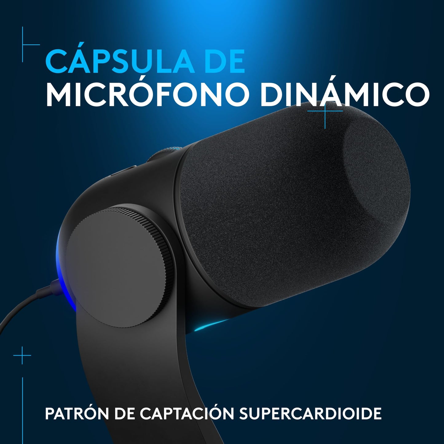 Micrófono Yeti GX – Ilumina tu setup con voz de estudio