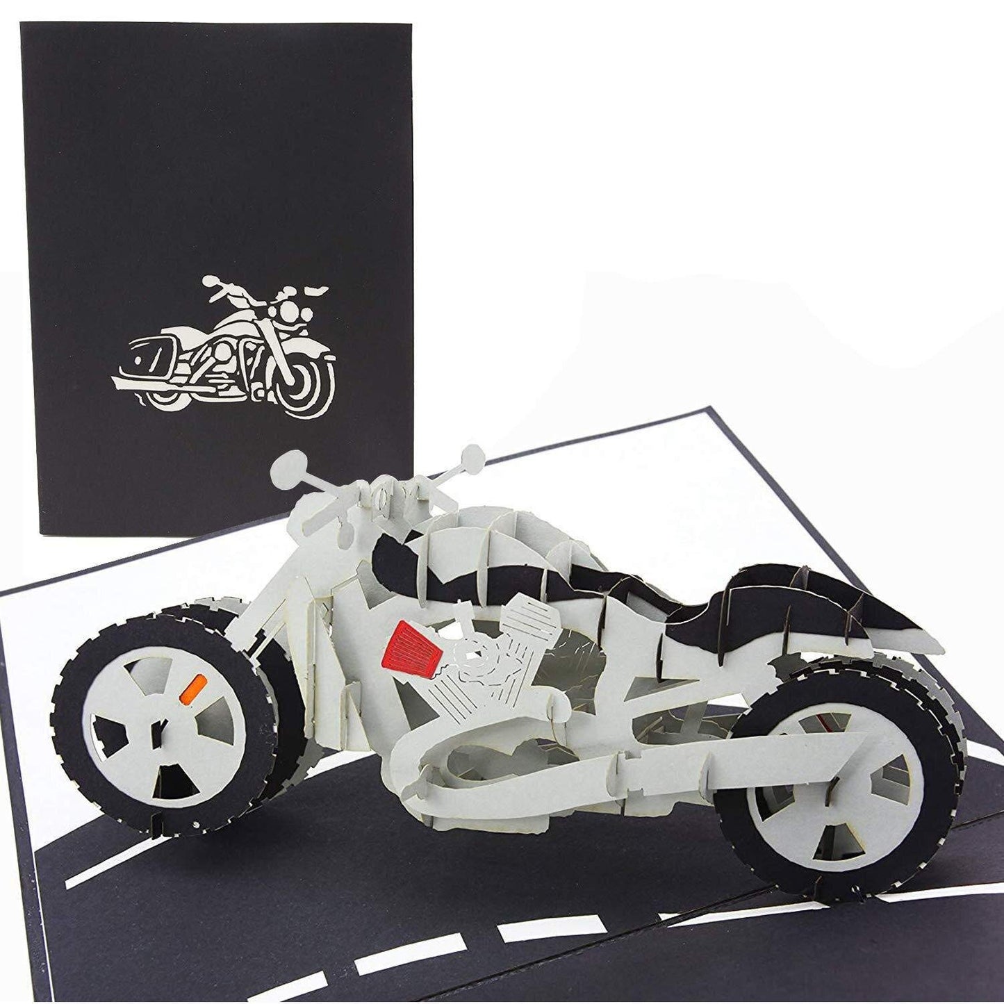 Tarjeta pop-up moto – A toda velocidad en 3D