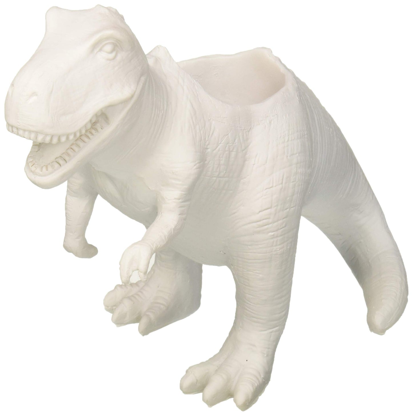 Maceta T-Rex blanca – Plantas con rugido jurásico