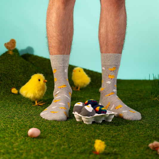 Calcetines media docena huevos de Pascua – Sorpresas suaves en caja de huevos