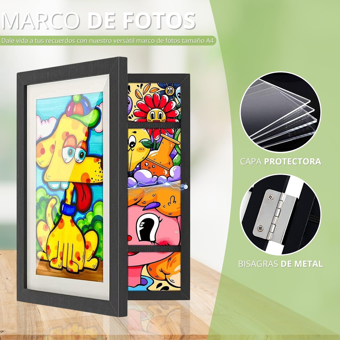 Marco para dibujos – Expón el arte de tus peques con facilidad