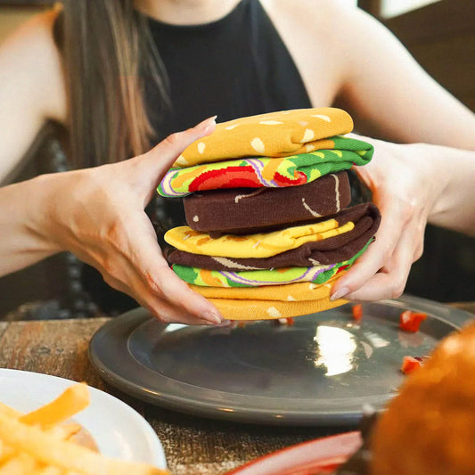 Calcetines hamburguesa box – Para andar con apetito