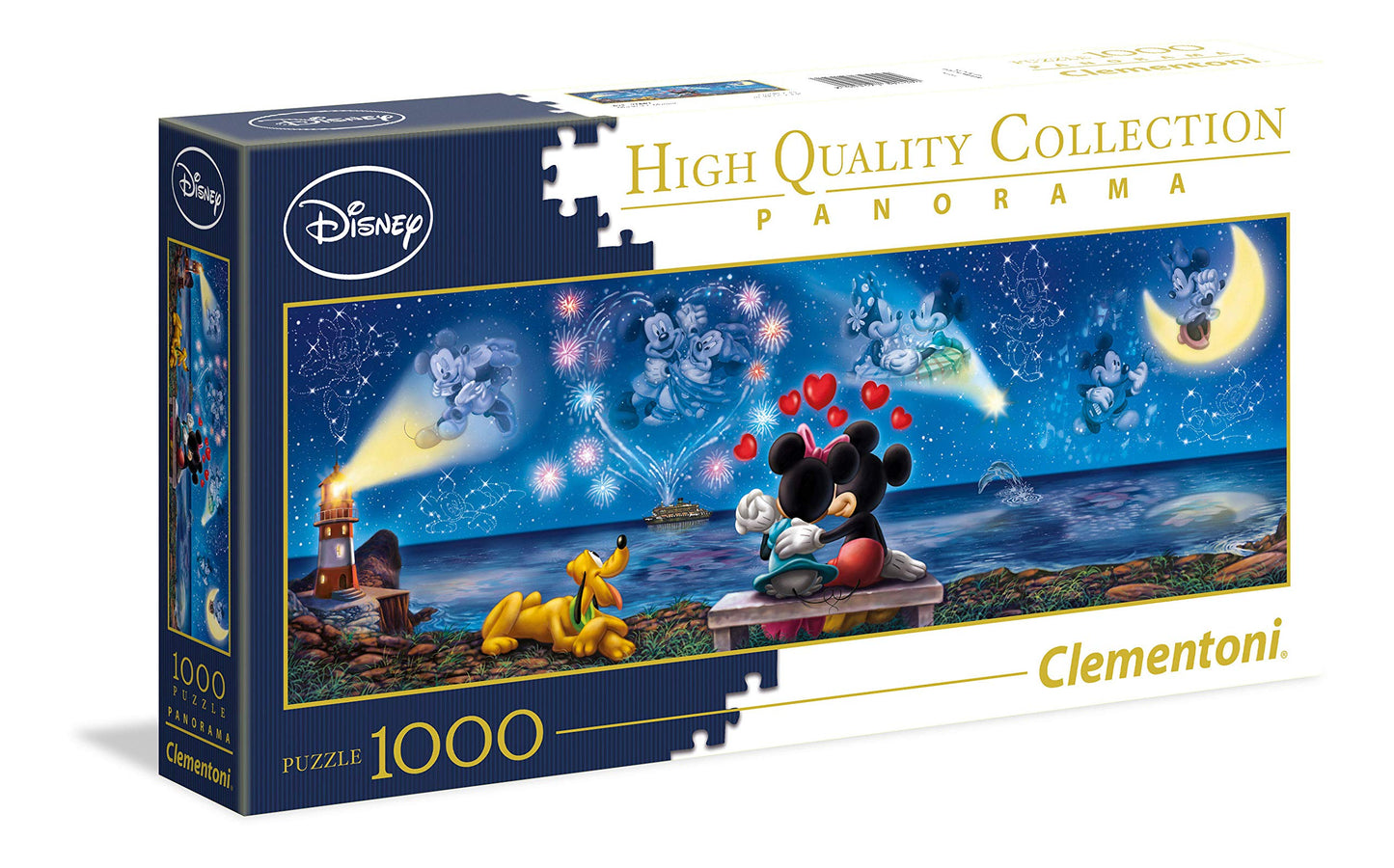Puzzle panorámico Disney – Mickey y Minnie bajo las estrellas