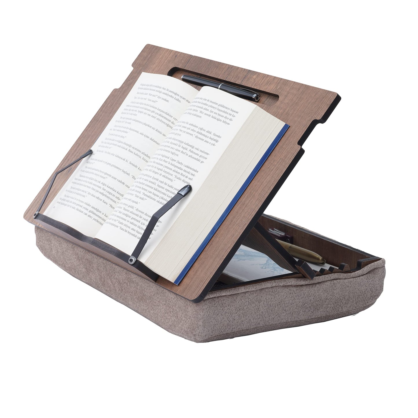 Soporte libros de madera – Lectura en ángulo perfecto