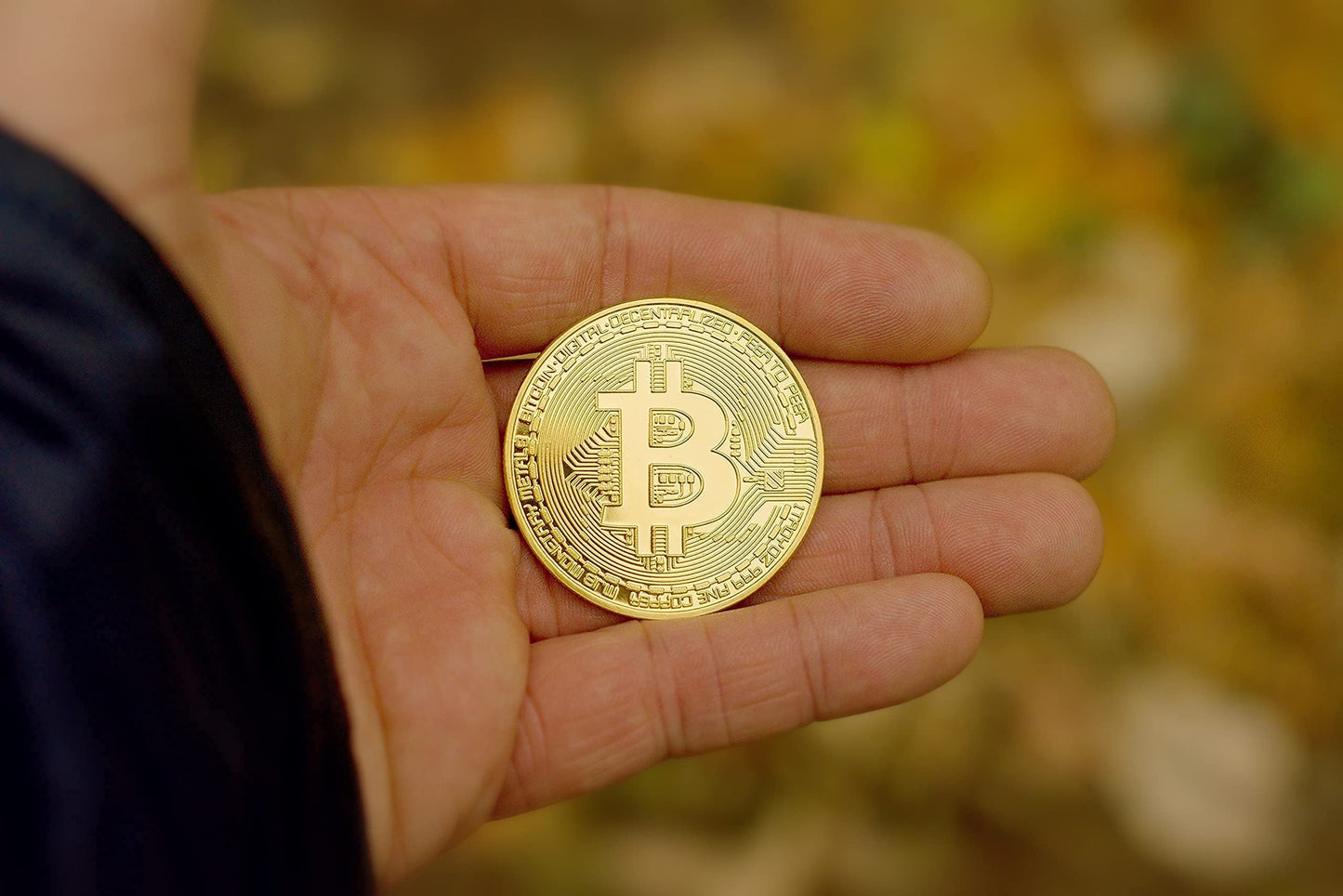 Moneda Bitcoin oro 24K – Brilla como tu fe cripto