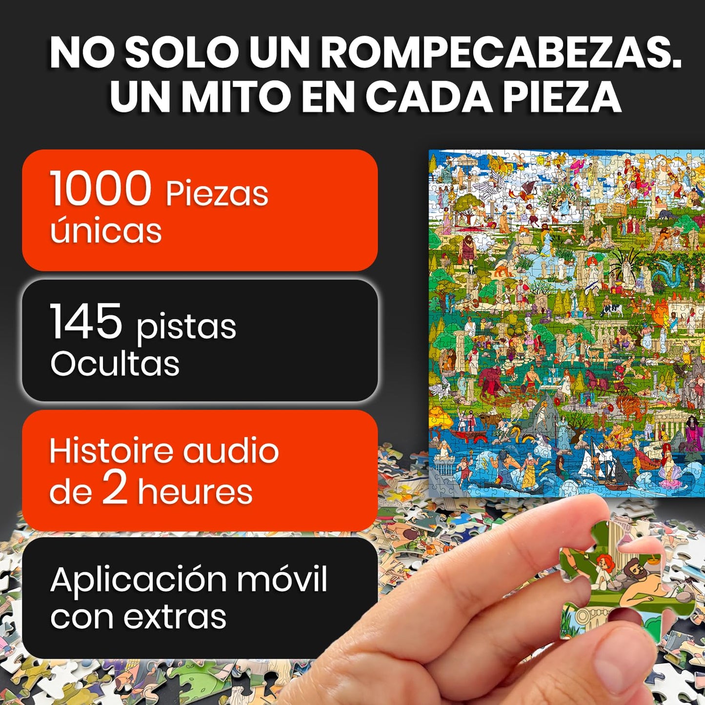 Puzle 1000 piezas Mitos Griegos – El Olimpo con secretos ocultos