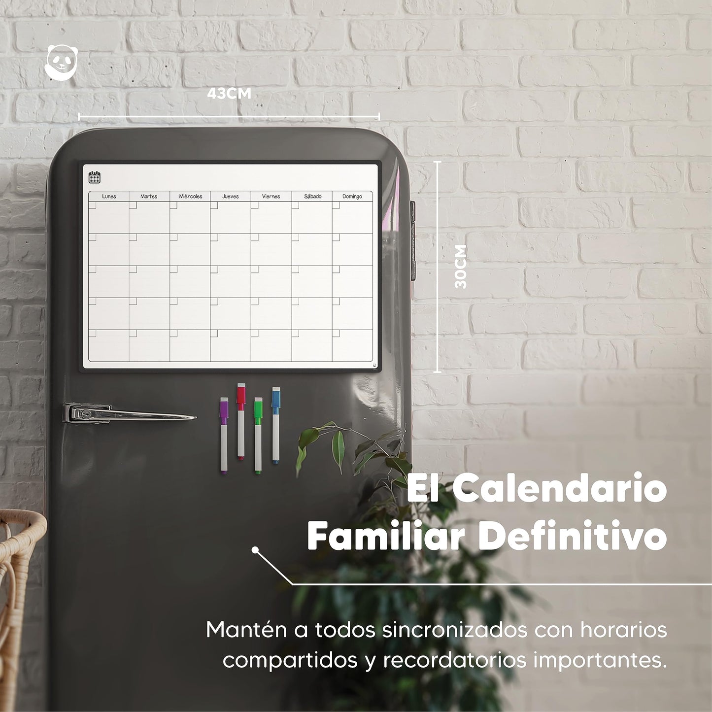 Calendario magnético – Fechas claras, cabeza ordenada
