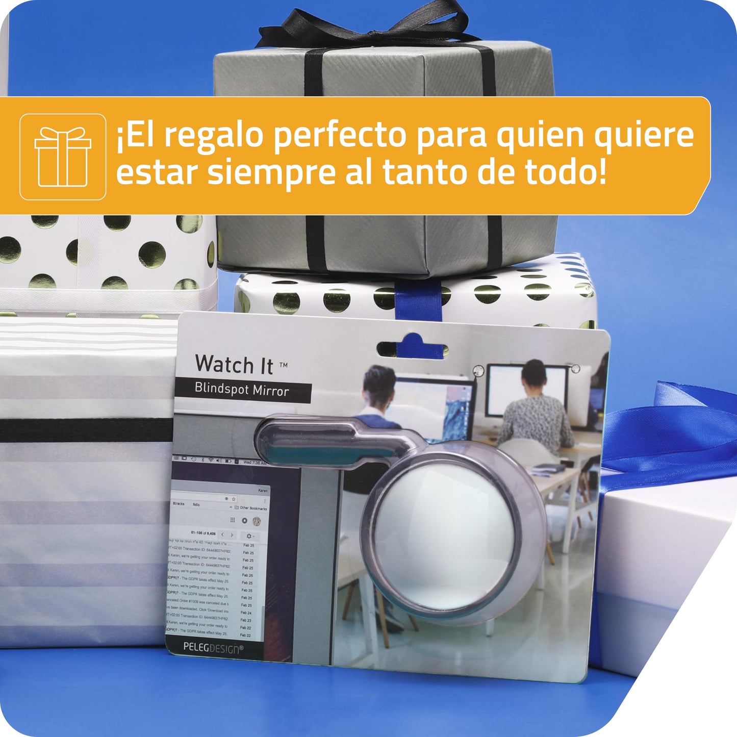 Retrovisor Watch-It – Espejo clip multifunción