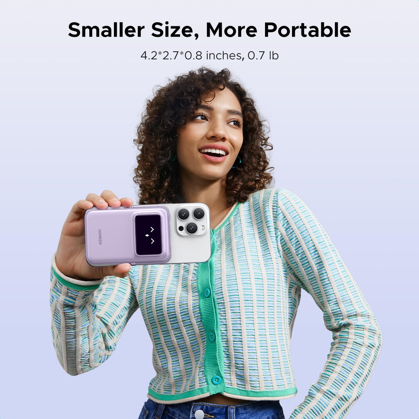 Power Bank magnético 10.000 mAh – Energía portátil con sonrisa y soporte