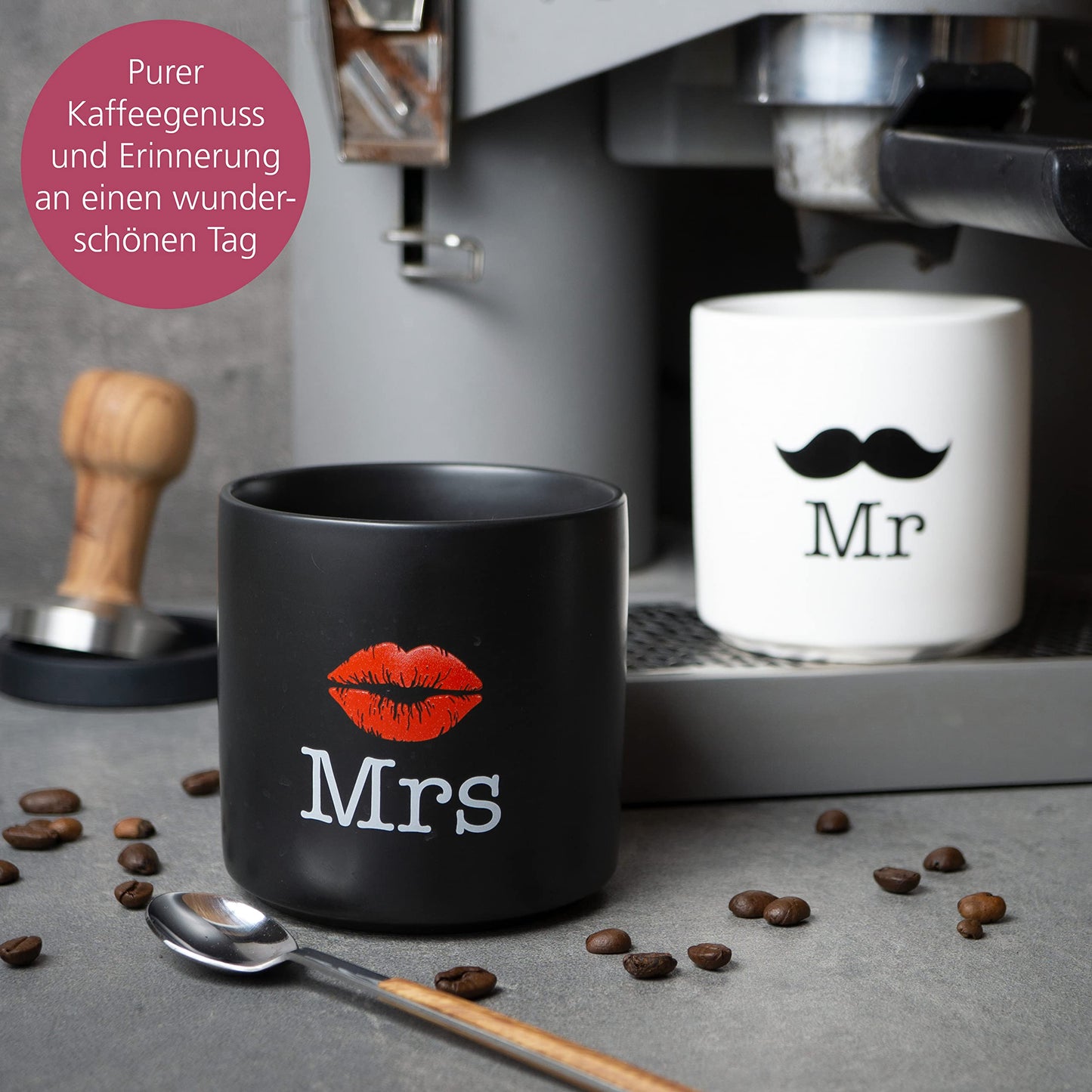 Tazas Mr y Mrs en caja – Un dúo perfecto en porcelana