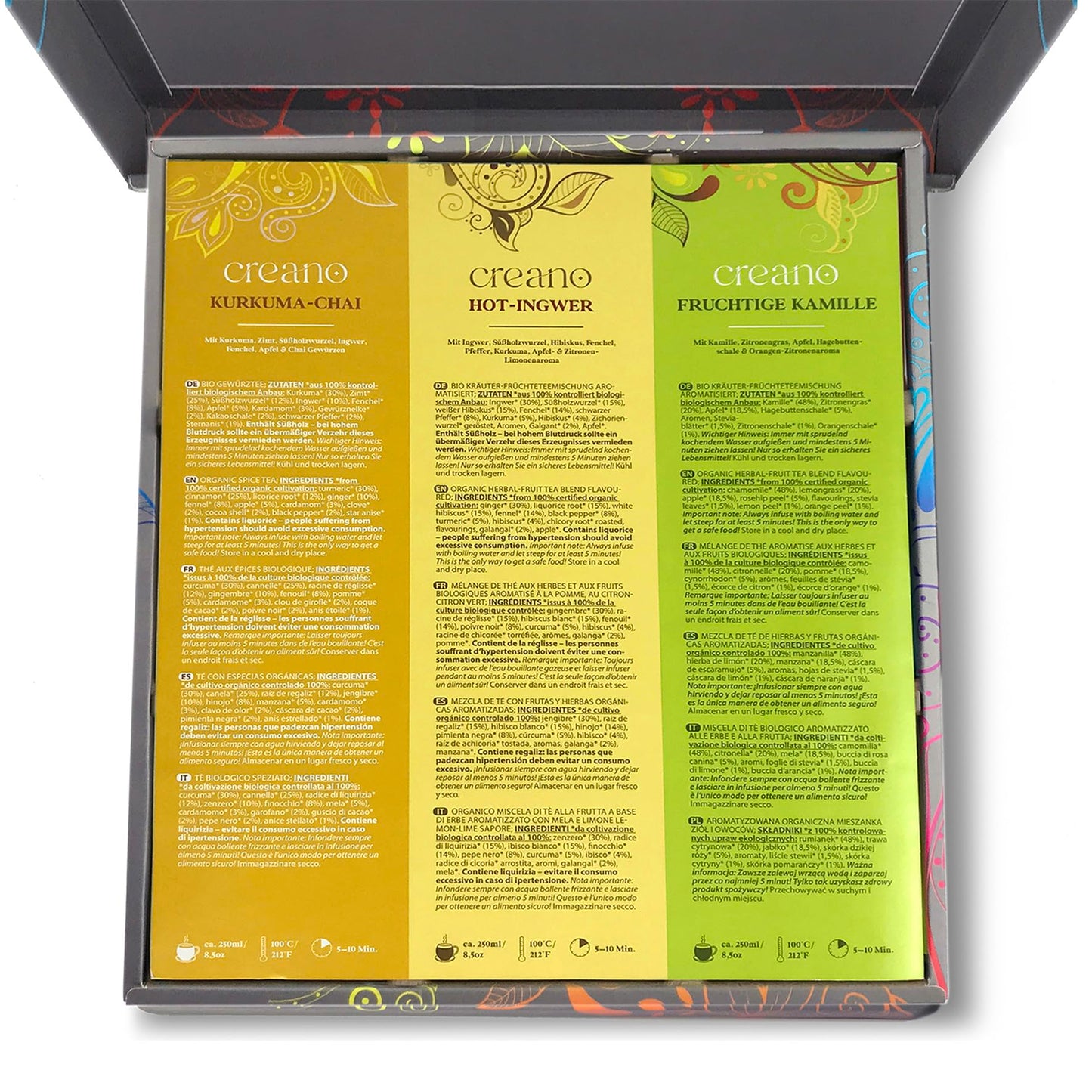 Set de té florales – Infusiones con efecto visual incluido